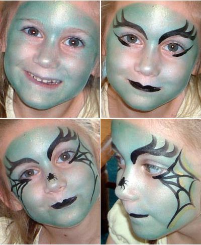 Раскрасить лицо на хэллоуин для мальчиков